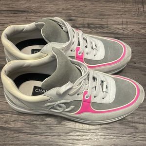 Chanel running shoes in excellent condition authentic size 8